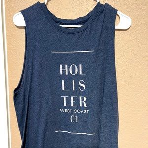 Large Blue/Grey Hollister Womens Tank